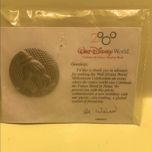 Disney Millennium Celebration Silver Pin